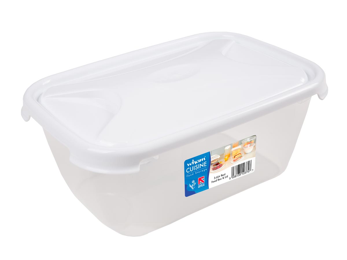3.6Ltr Cuisine Rectangular Plastic Food Storage Container